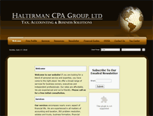 Tablet Screenshot of haltermancpagroup.com